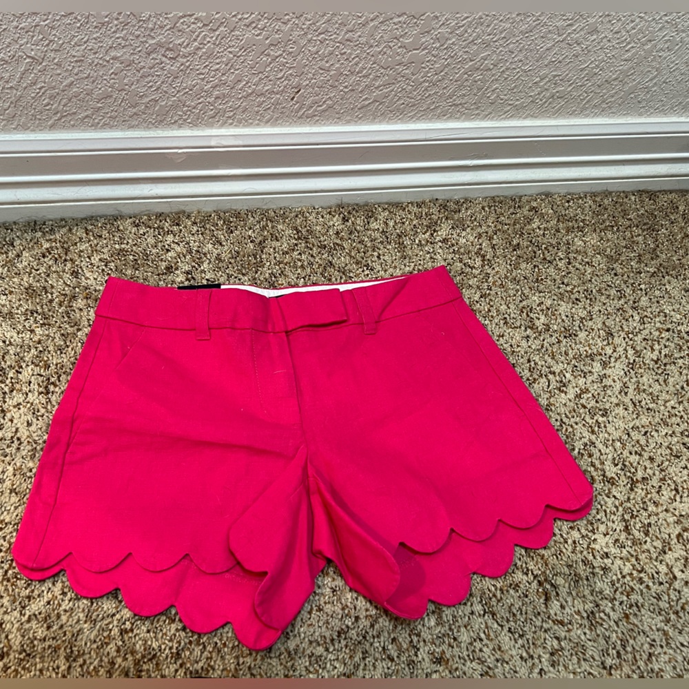 NWT J. Crew Scallop Pink Shorts